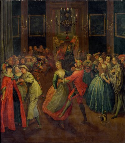 The Costume Ball by Henri Joseph Van Blarenberghe